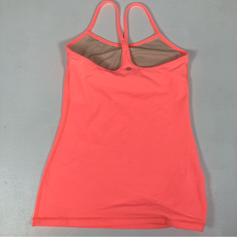 Lululemon Power Y Racerback Fitted Stretch Tank Red Sz 6 ( No Pads) - Picture 11 of 14